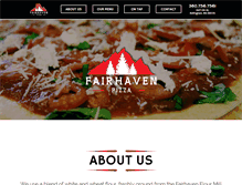 Tablet Screenshot of fairhavenpizza.com